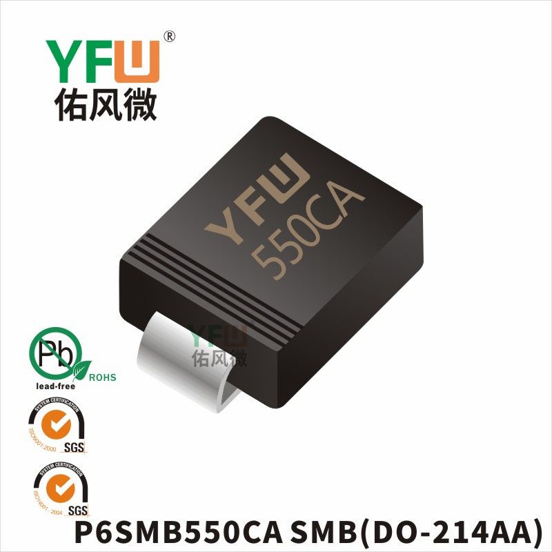 P6SMB550CA SMB(DO-214AA)_Marking:550C_Transient Voltage Suppressor_YFW brand