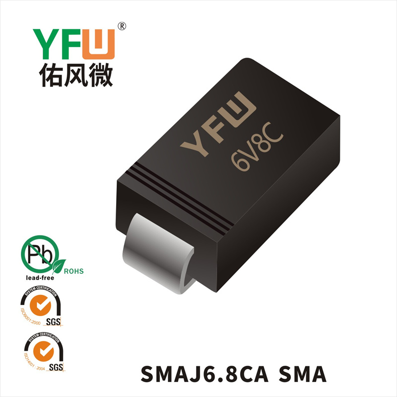 SMAJ6.8CA SMA(DO-214AC)_Transient Voltage Suppressor_YFW brand