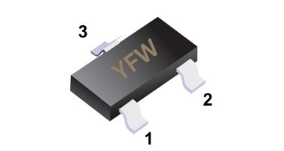 MMBT5551T 0.6A 160V SOT-523  marking:G1  Small signal triode  yfwdiode brand